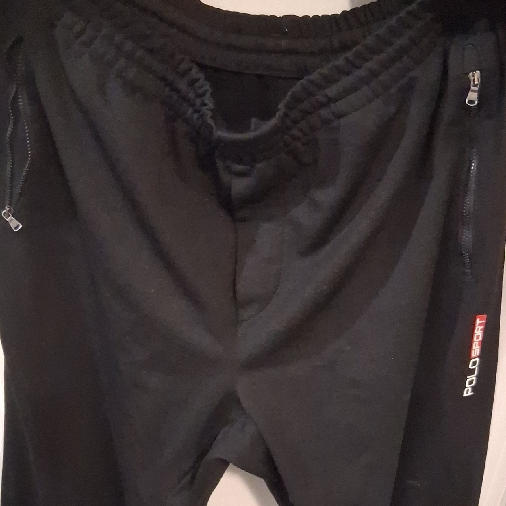 Polo Sport Ralph Lauren Black With White Strip Track Suit - Picture 5 of 10
